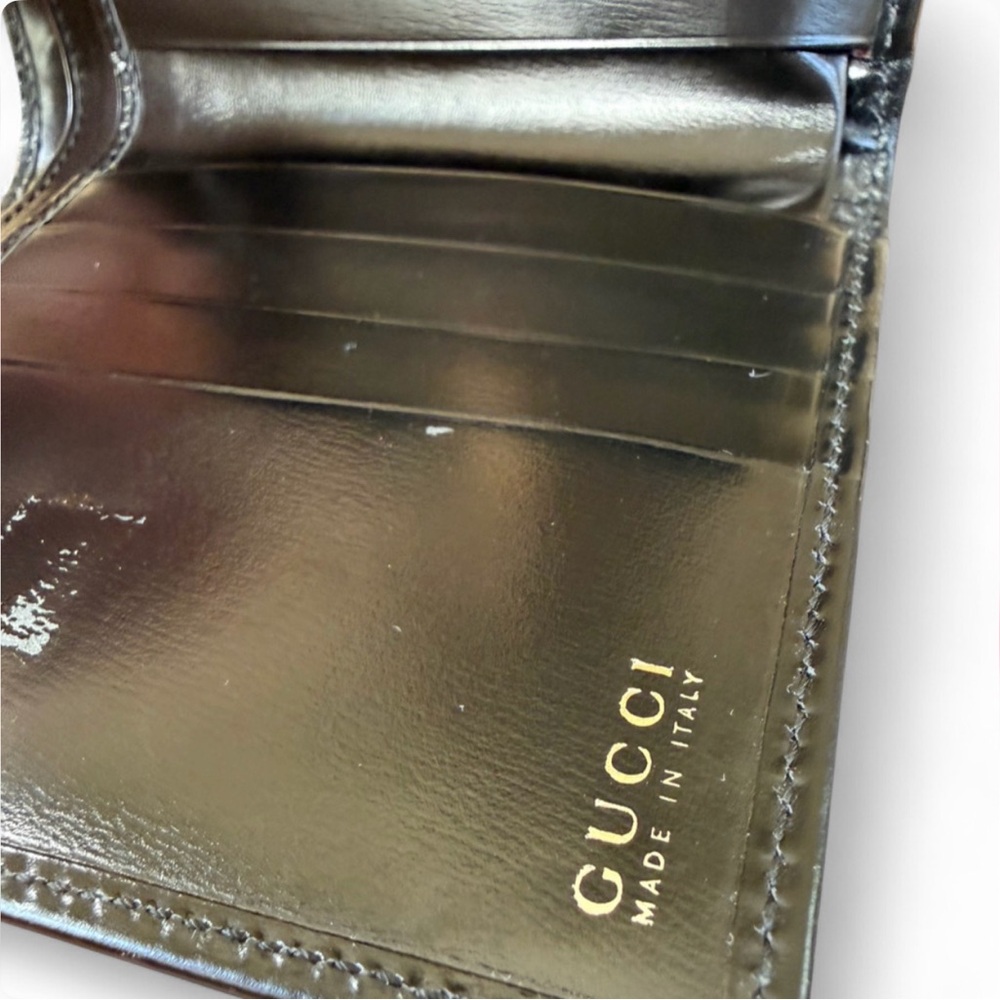 Gucci Horsebit Black Bi-fold Wallet - Picture 9 of 14
